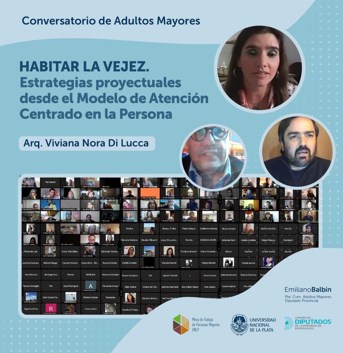 Conversatorio online de Adultos Mayores "Habitar la Vejez”